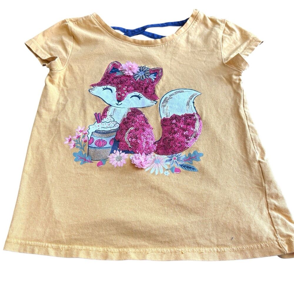 Isaac Mizrahi Girls Size XS(4)‎ Short Sleeve Shirt Cute Animals Casual Going Out